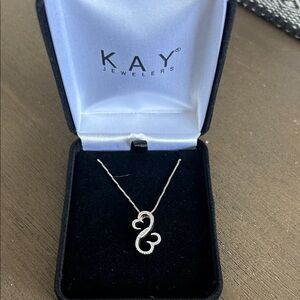 Kay Jewelers Silver Infinity Heart Necklace